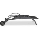 MAJORKA SUN LOUNGER BLACK