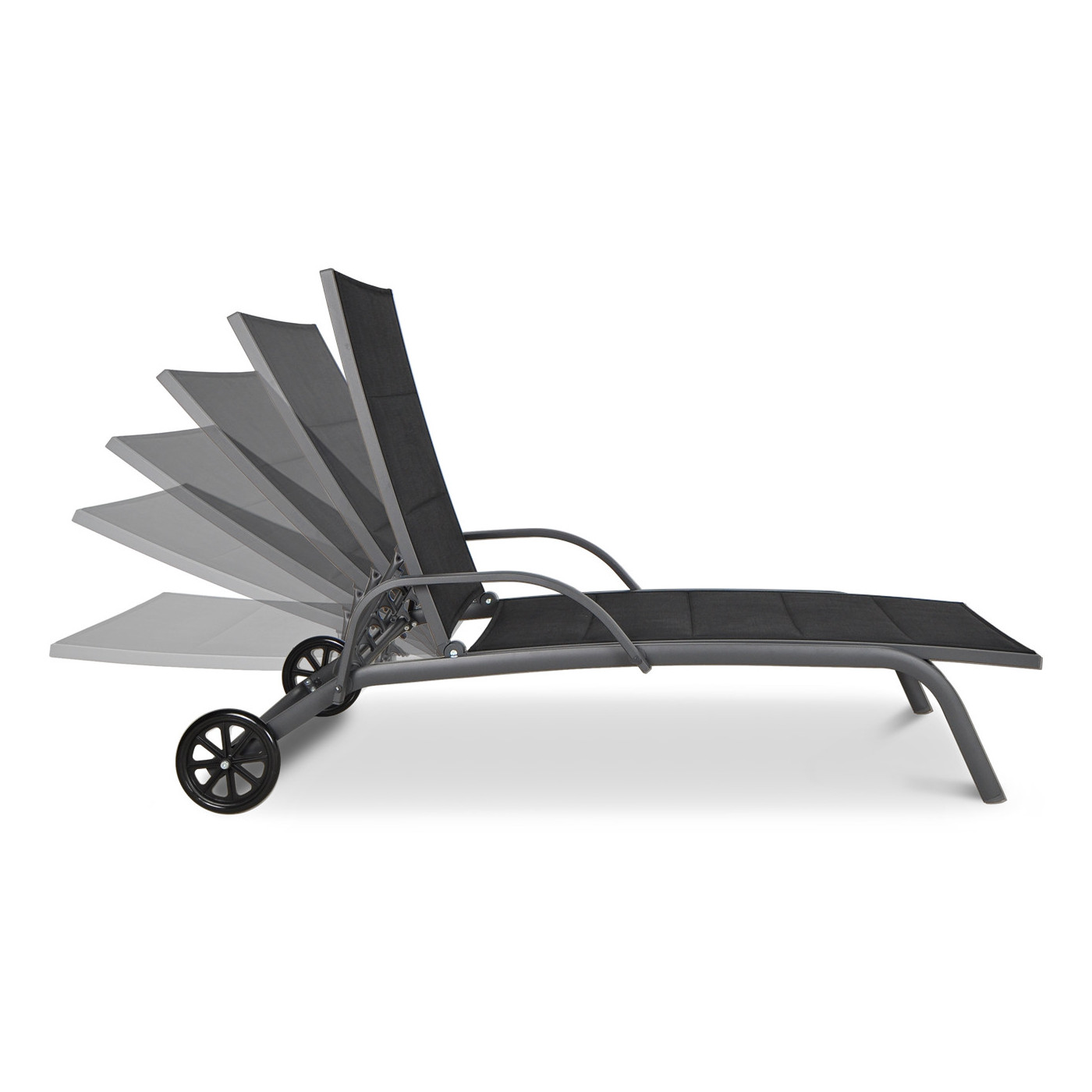 MAJORKA SUN LOUNGER BLACK