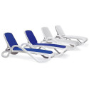 OMEGA DECK CHAIR BIANCO BEIGE