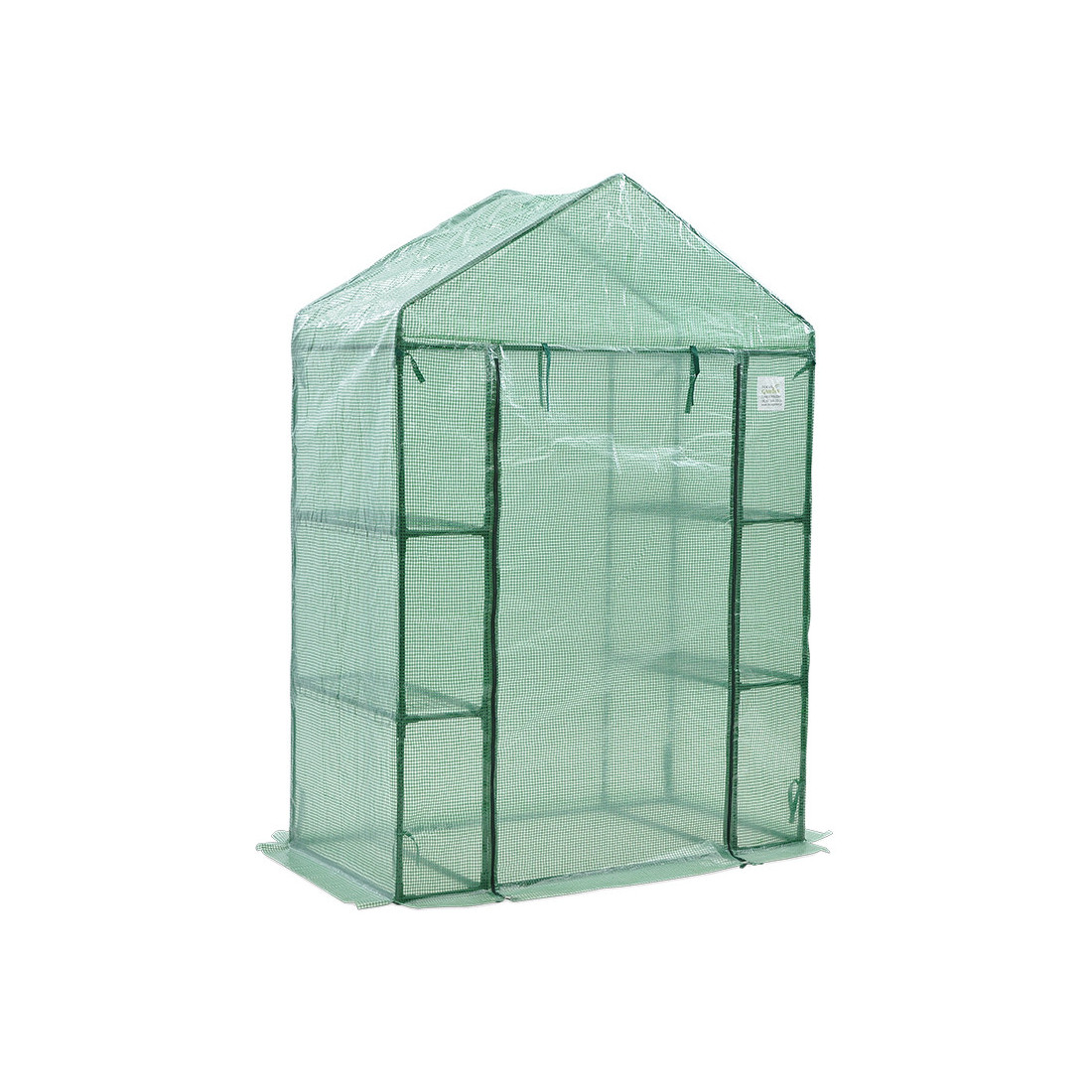 Szklarnia ogrodowa regał 4 półki 140x73 cm zielona Cultivo