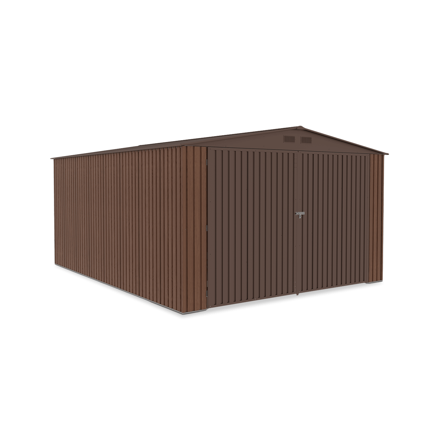 Prawy lewy bok garażu Kingston 380x480cm Walnut Hardmaister