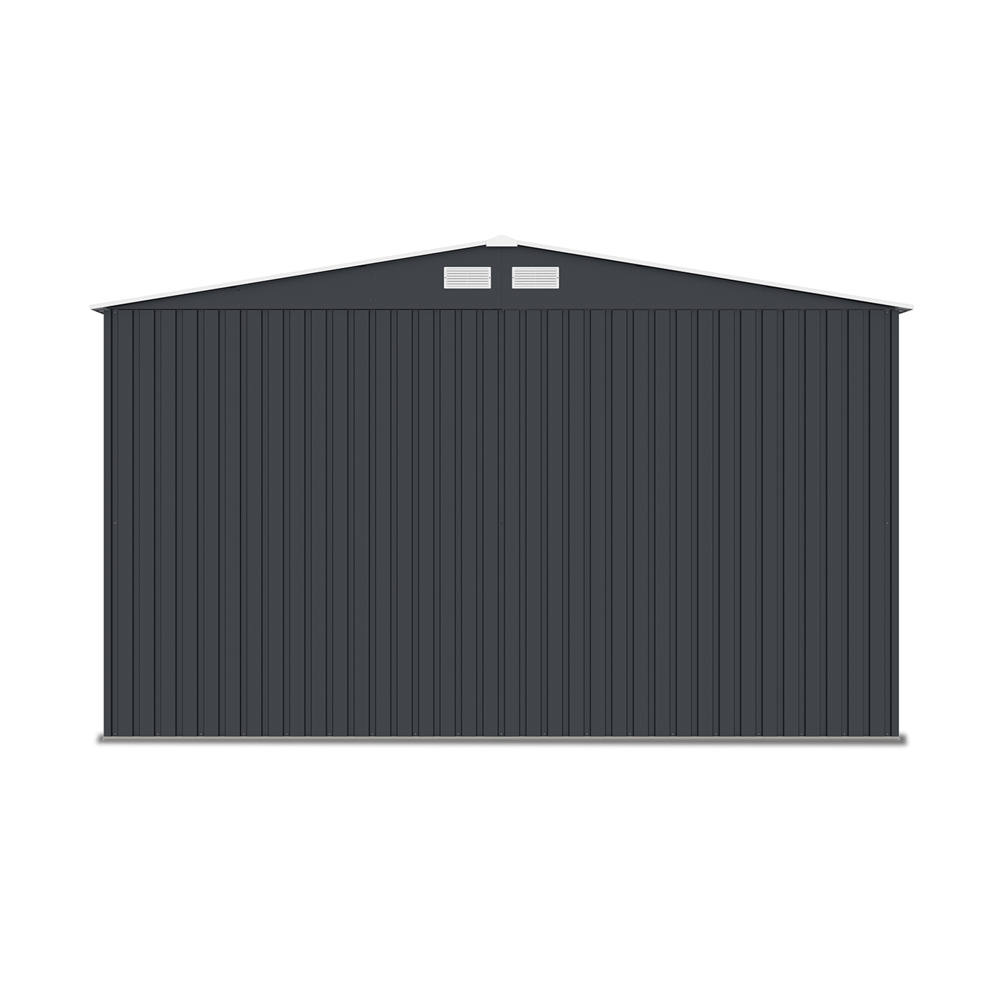 Zdjęcie ukazujące tylną ścianę garażu Kingston 380x540cm Cold Grey 