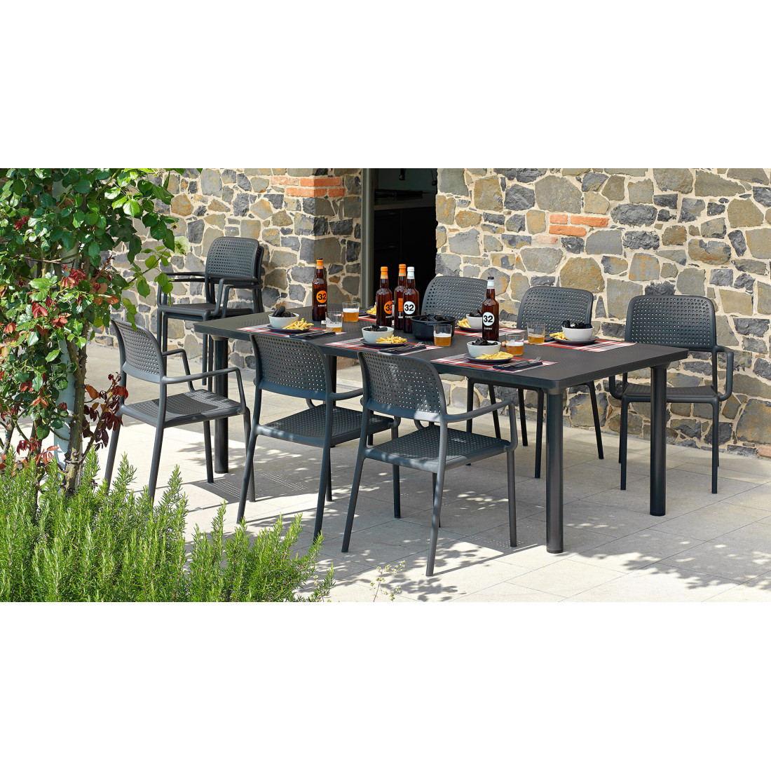 LIBECCIO 160-210 TORTORA TABLE TORTORA