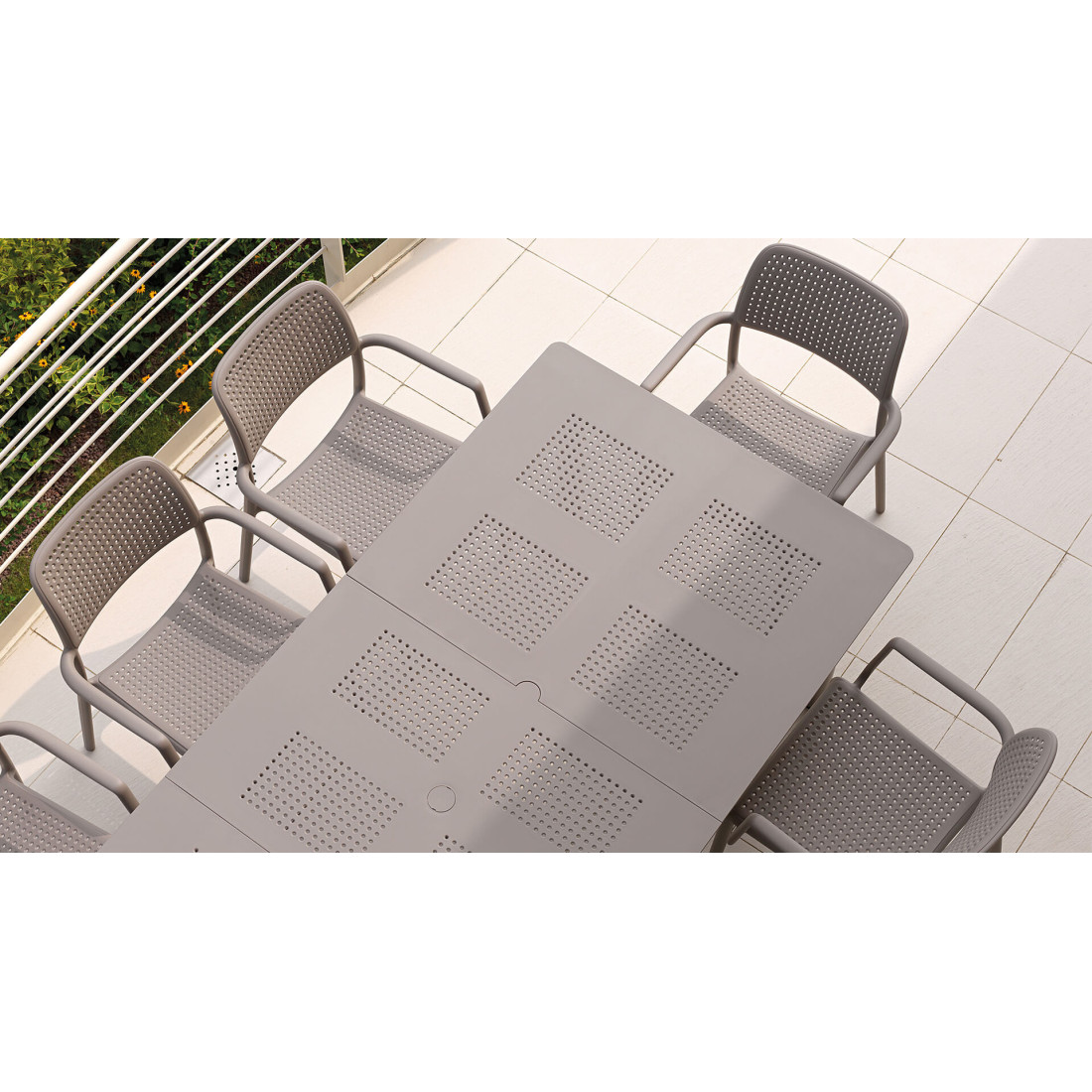 LIBECCIO 160-210 TORTORA TABLE TORTORA