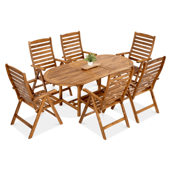 Zestaw mebli ogrodowych drewnianych AK-190SR511K