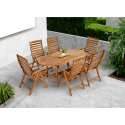 AKADIA DINING 190/6 ZESTAW ACACIA WOOD
