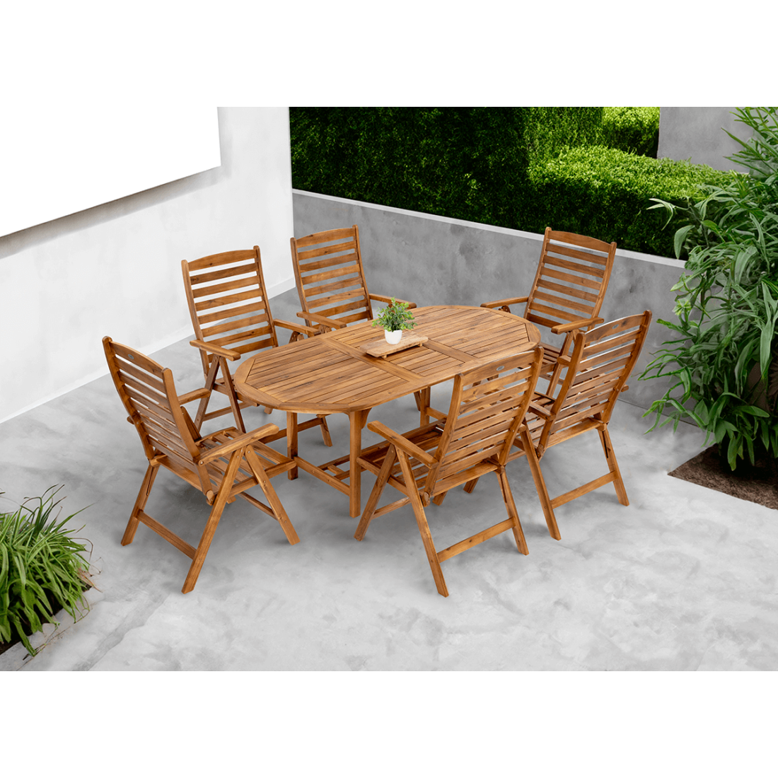 Zestaw mebli ogrodowych drewnianych AK-190SR511K