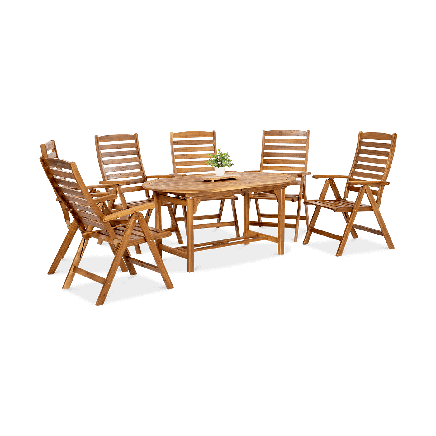 AKADIA DINING 190/6 ZESTAW ACACIA WOOD
