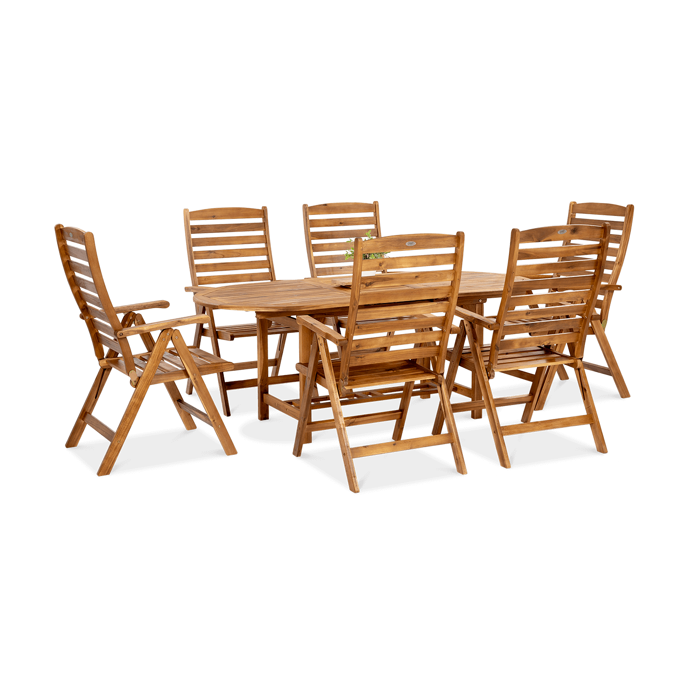 AKADIA DINING 190/6 ZESTAW ACACIA WOOD