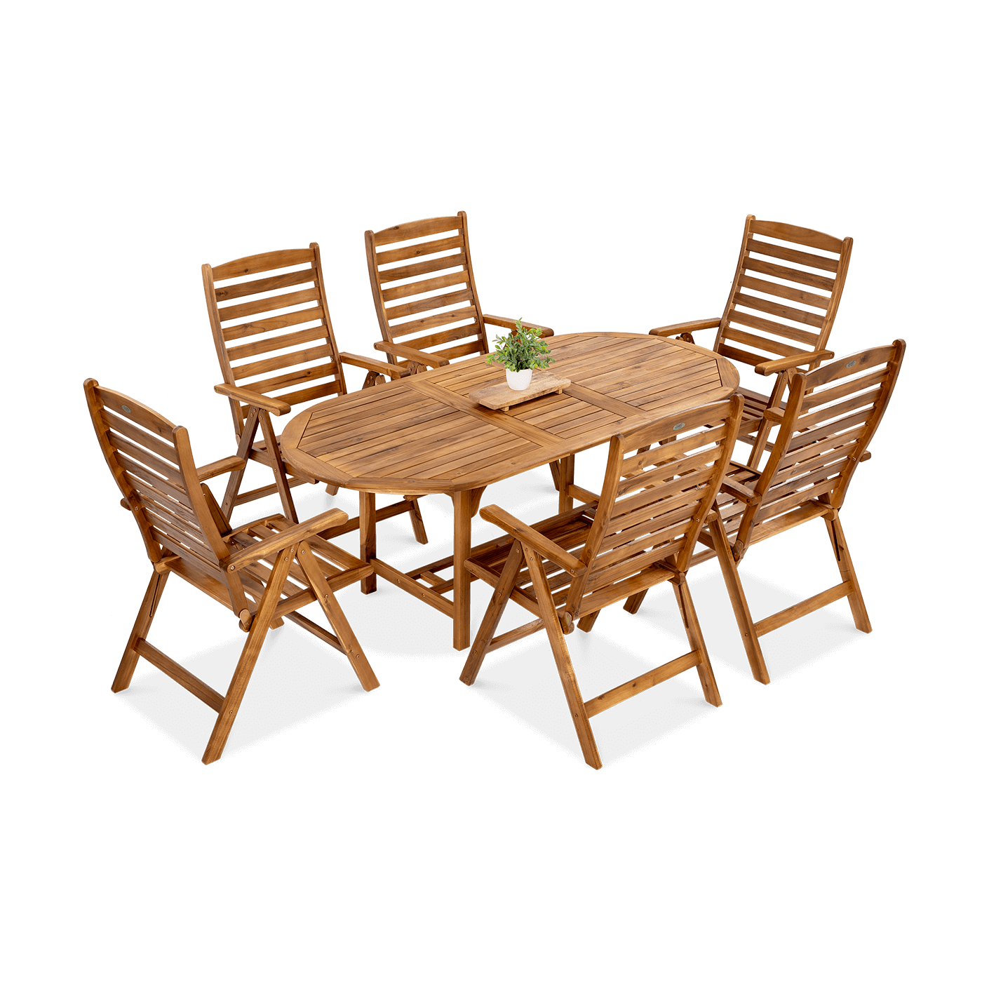 AKADIA DINING 190/6 ZESTAW ACACIA WOOD
