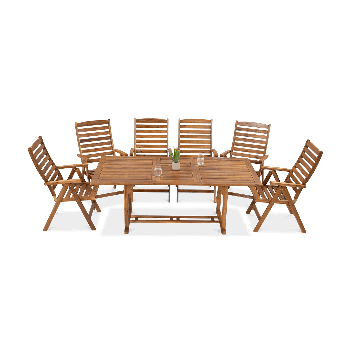 Zestaw mebli z twardego mebla akacjowego