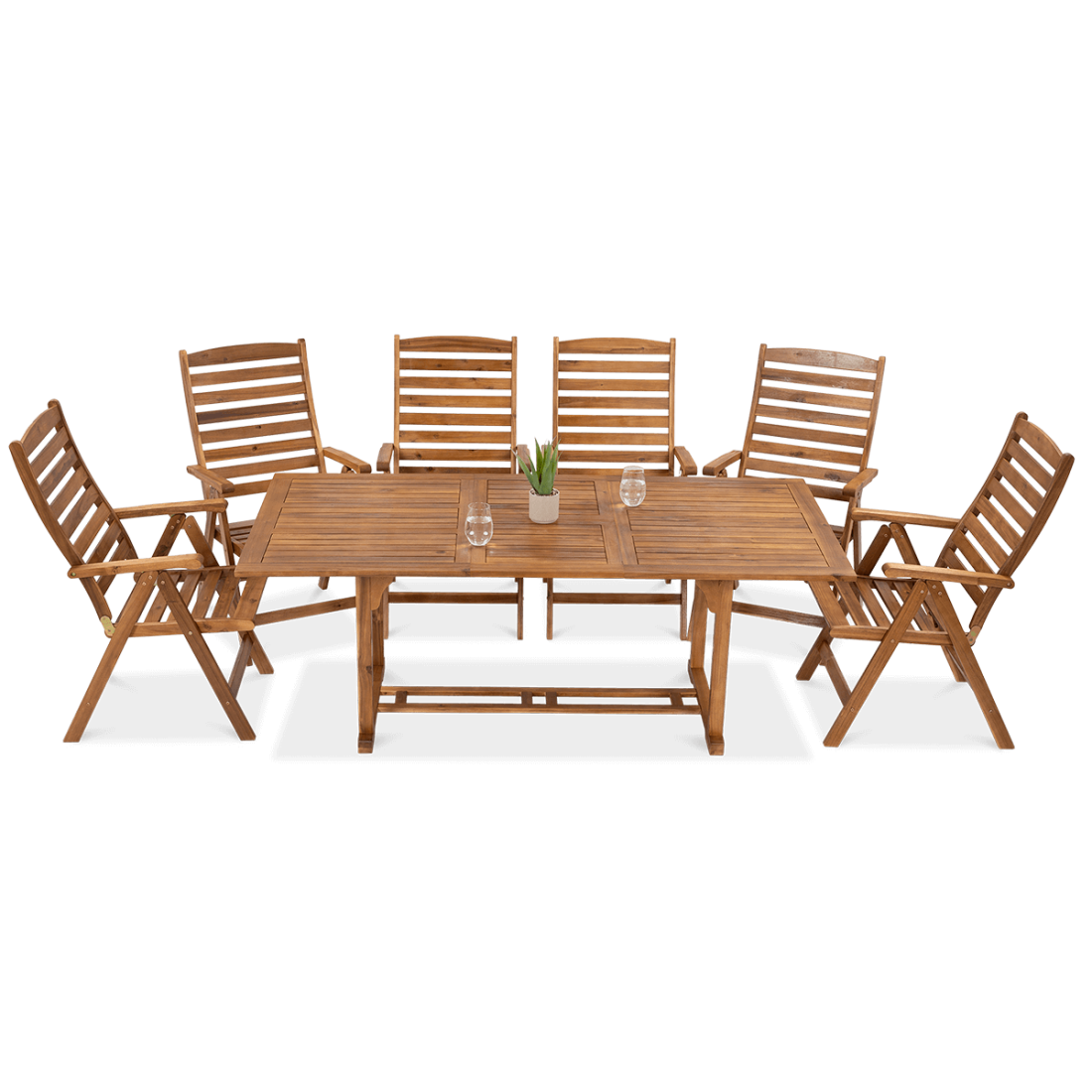 Zestaw mebli z twardego mebla akacjowego