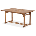 Złożony stół ogrodowy z zestawu Akadia Dining