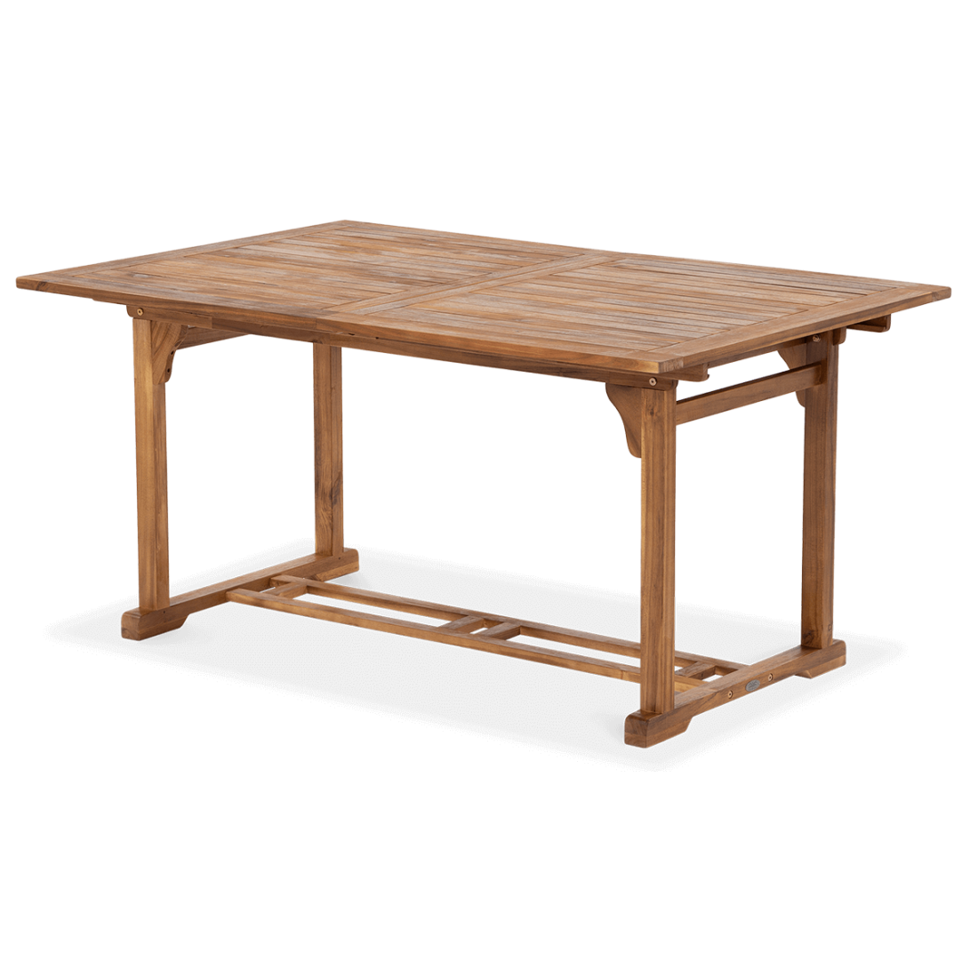 Złożony stół ogrodowy z zestawu Akadia Dining