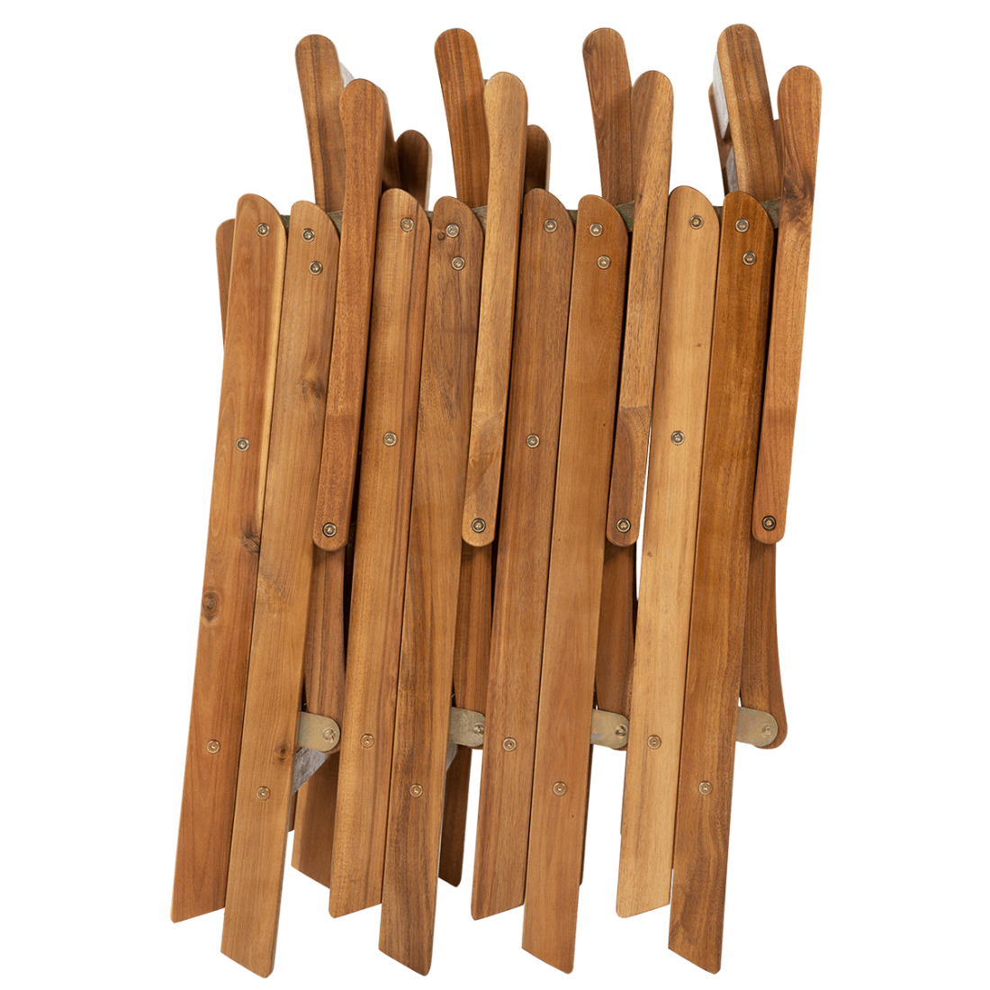 Złożone krzesła Akadia Dining w kolorze brązowym