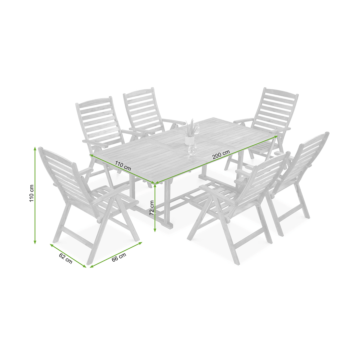 Wymiary mebli jadalnianych AKADIA DINING