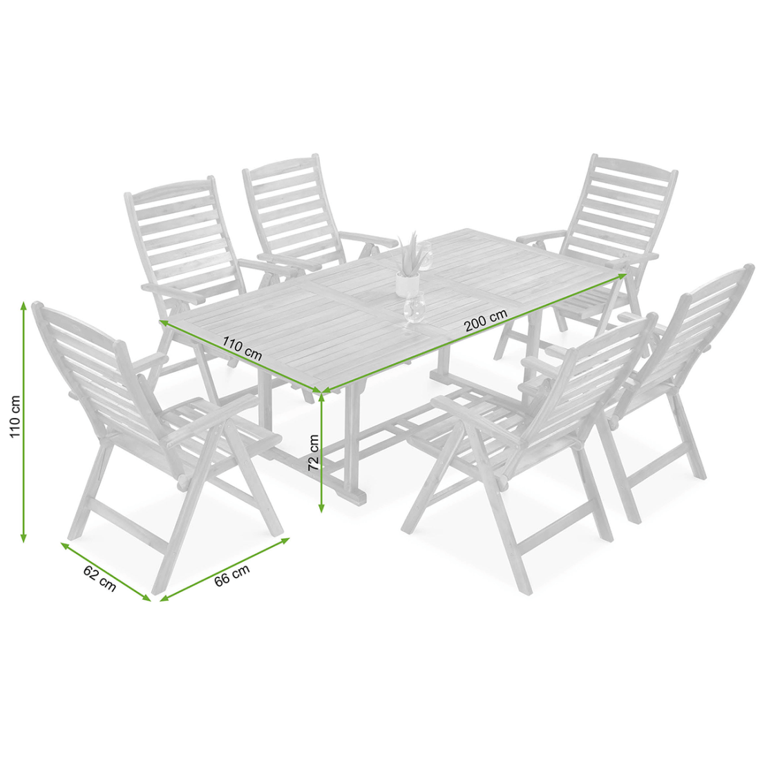 Wymiary mebli jadalnianych AKADIA DINING