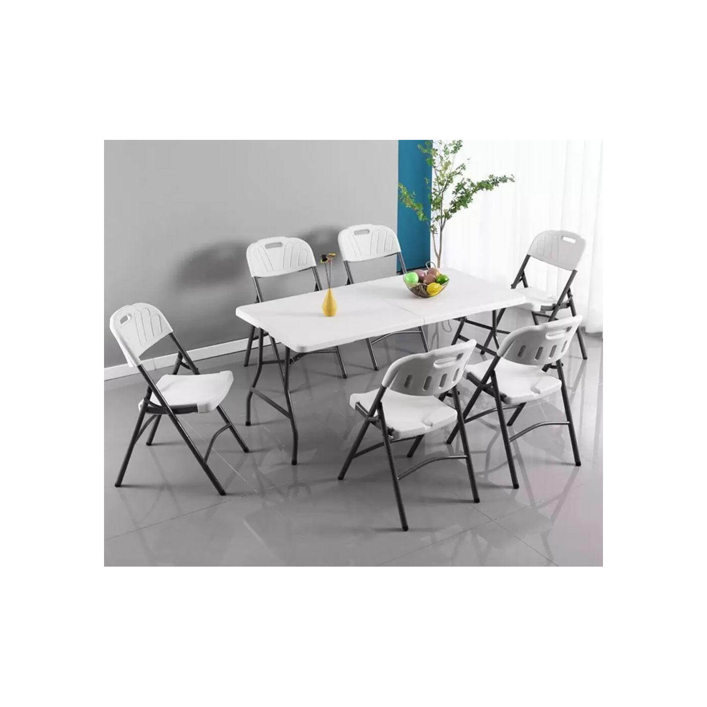 STÓŁ CATERINGOWY 180CM WHITE