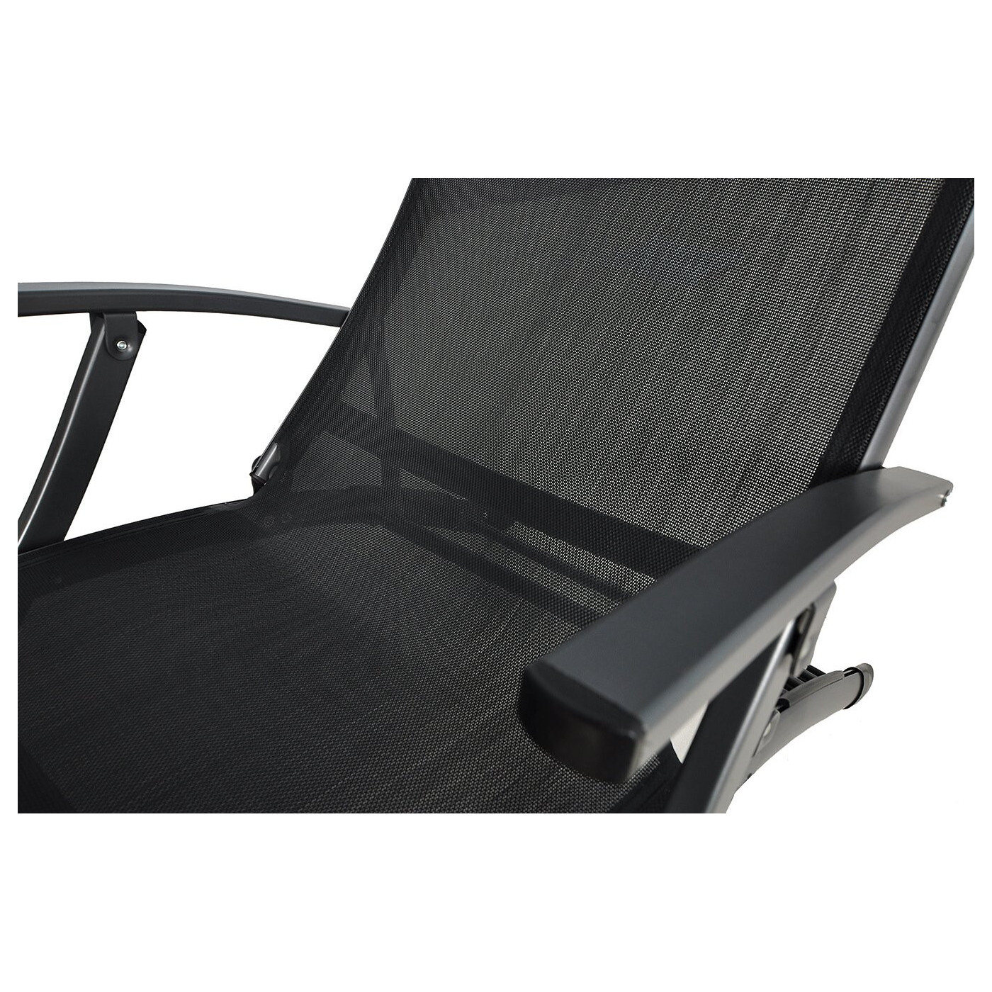 Leżak ogrodowy aluminiowy RELAX BLACK