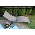 Leżak ogrodowy aluminiowy RELAX BLACK