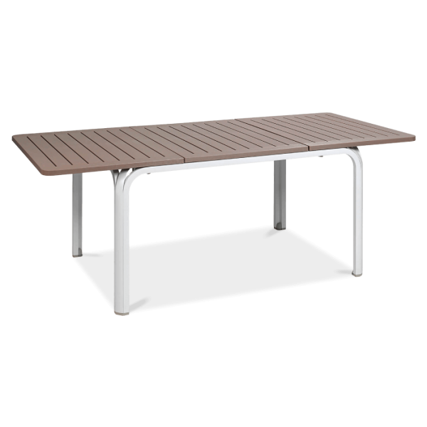 ALLORO 140-210 WHITE TORTORA TABLE