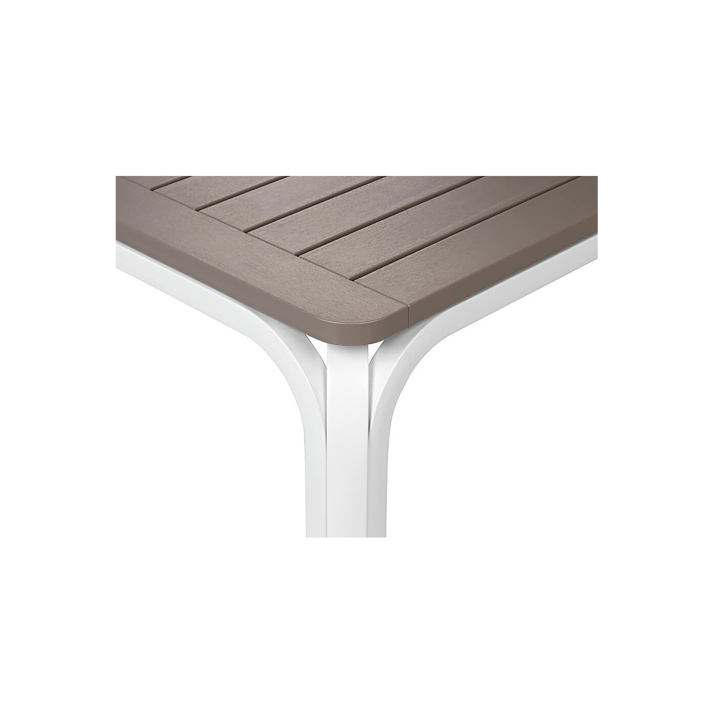 ALLORO 140-210 WHITE TORTORA TABLE