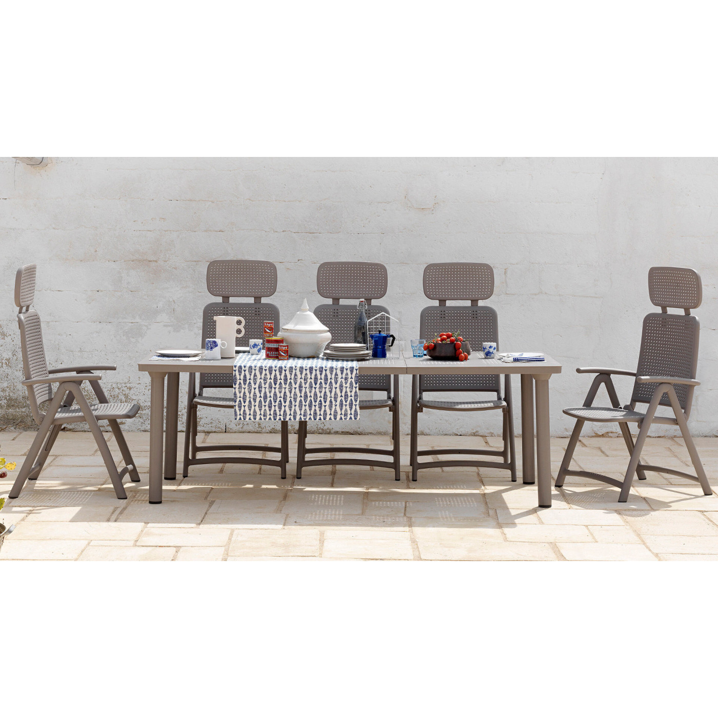 LIBECCIO 160-210 TABLE ANTHRACITE ANTHRACITE