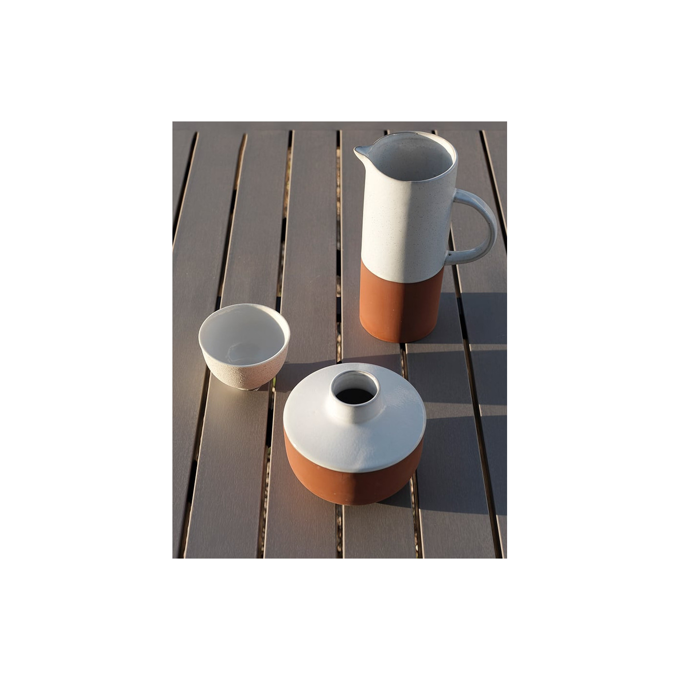 PALM/LAUREL 6/140 WHITE TORTORA SET