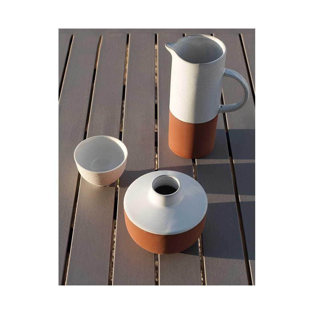 PALM/LAUREL 6/140 WHITE TORTORA SET