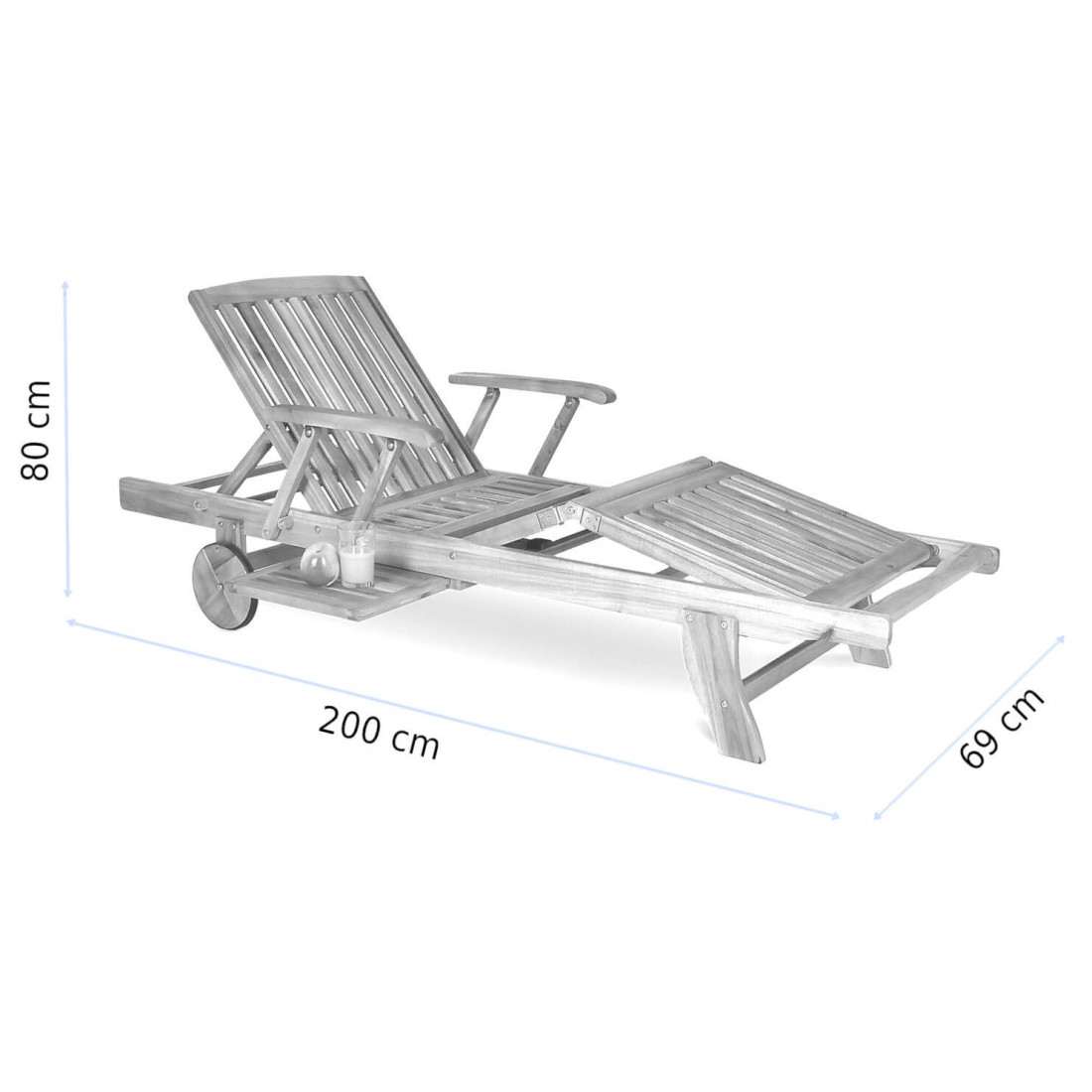 Leżak drewniany Havana