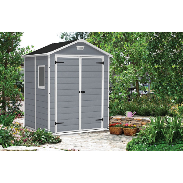 Domek ogrodowy MANOR 6x5DD, 185x152 cm, Keter, z oknem i wentylacją