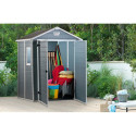 Domek na narzędzia ogrodowe Keter Manor 6x5DD, 185x152 cm, widok na wnętrze domku 