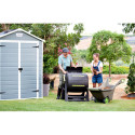 Domek ogrodowy na narzędzia Manor 6x5DD, 185x152cm, Keter, aranżacja w ogrodzie