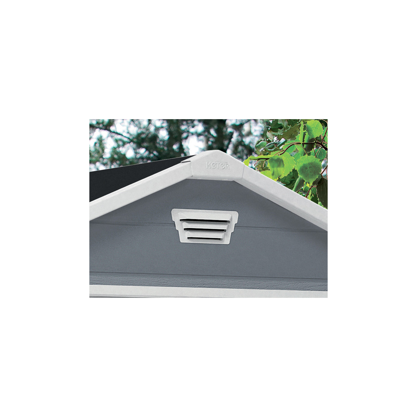 Domek ogrodowy Manor 6x5DD Keter, 185x152cm, wentylacja