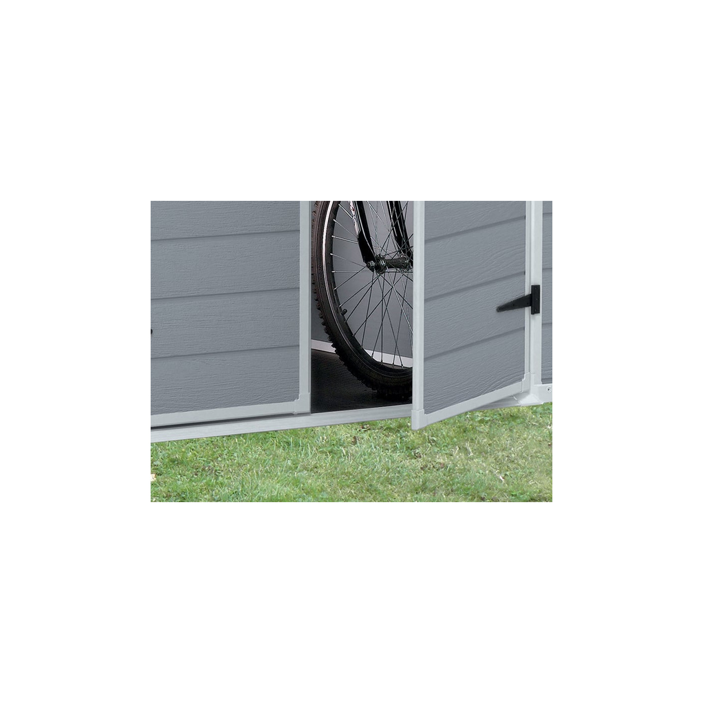 Domek ogrodowy na narzędzia Manor 6x5DD, 185x152cm, Keter, wygodne wejście, podwójne drzwi