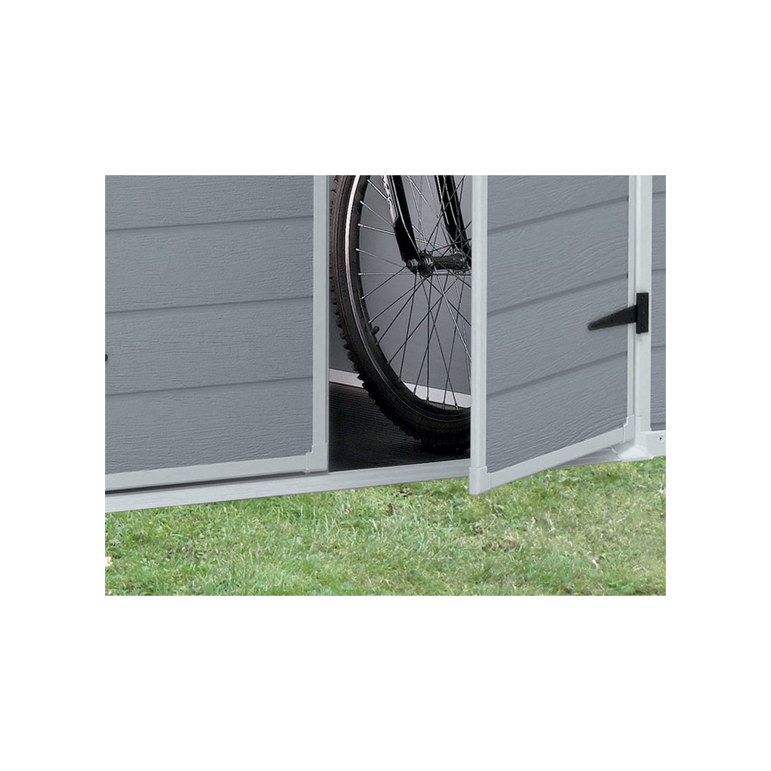 Domek ogrodowy na narzędzia Manor 6x5DD, 185x152cm, Keter, wygodne wejście, podwójne drzwi