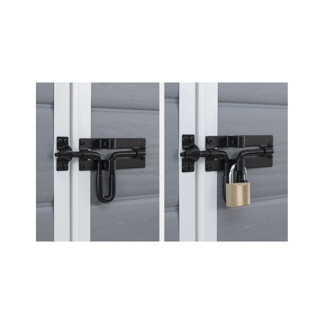 Domek narzędziowy Manor 6x8DD, 185x237cm, Keter, zamykane na kłódkę, dwuskrzydłowe drzwi