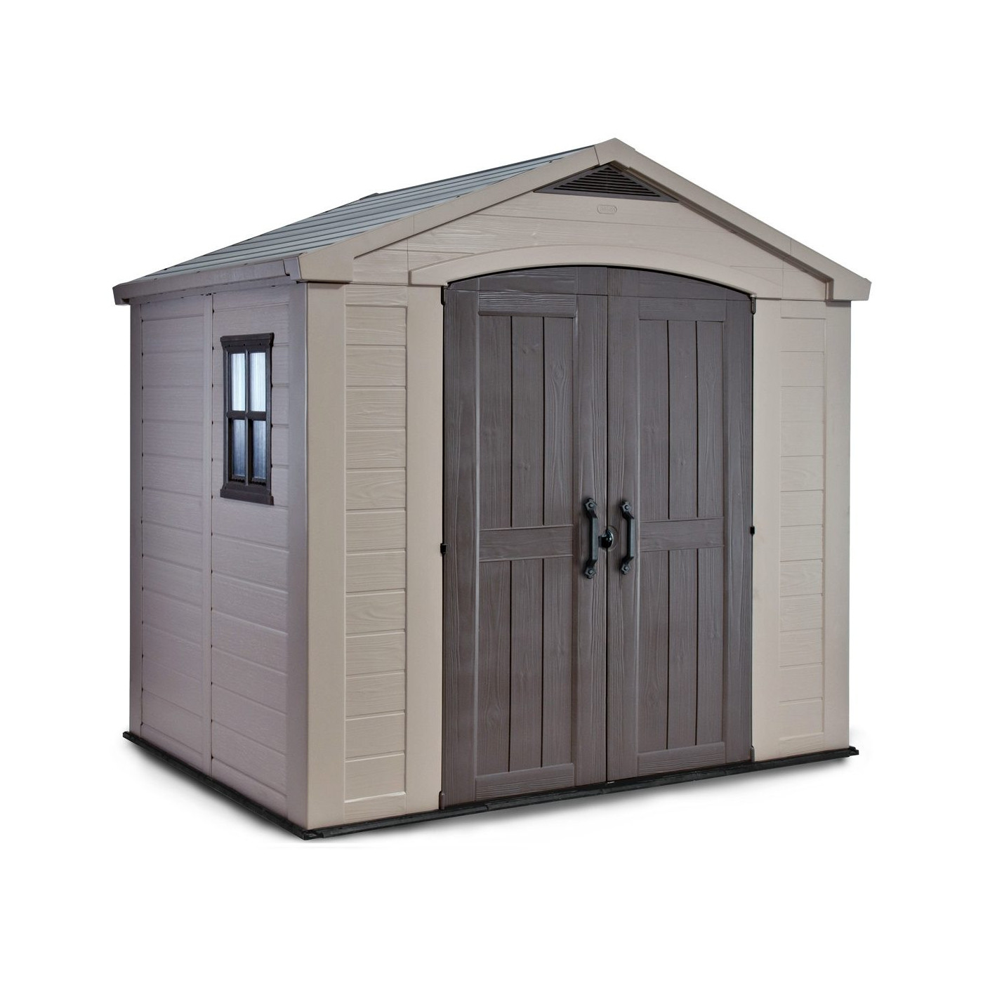 Domek narzędziowy FACTOR 8x6, 256,5x182cm, Keter, szary, solidny, na narzędzia 