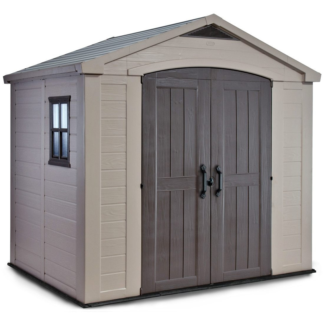 Domek narzędziowy FACTOR 8x6, 256,5x182cm, Keter, szary, solidny, na narzędzia 