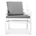 Fotel ogrodowy Nardi Aria Bianco Acrilico Grigio