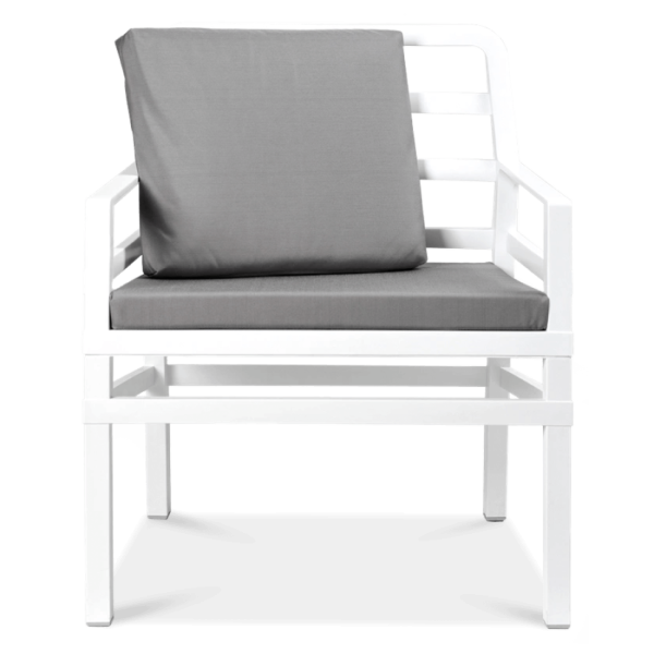 Fotel ogrodowy Nardi Aria Bianco Acrilico Grigio