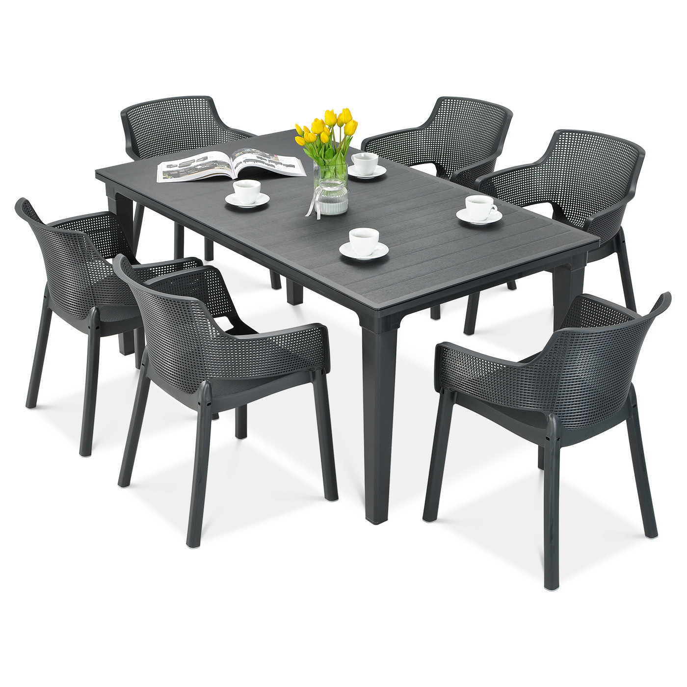 FUTURA 165 STÓŁ ANTHRACITE