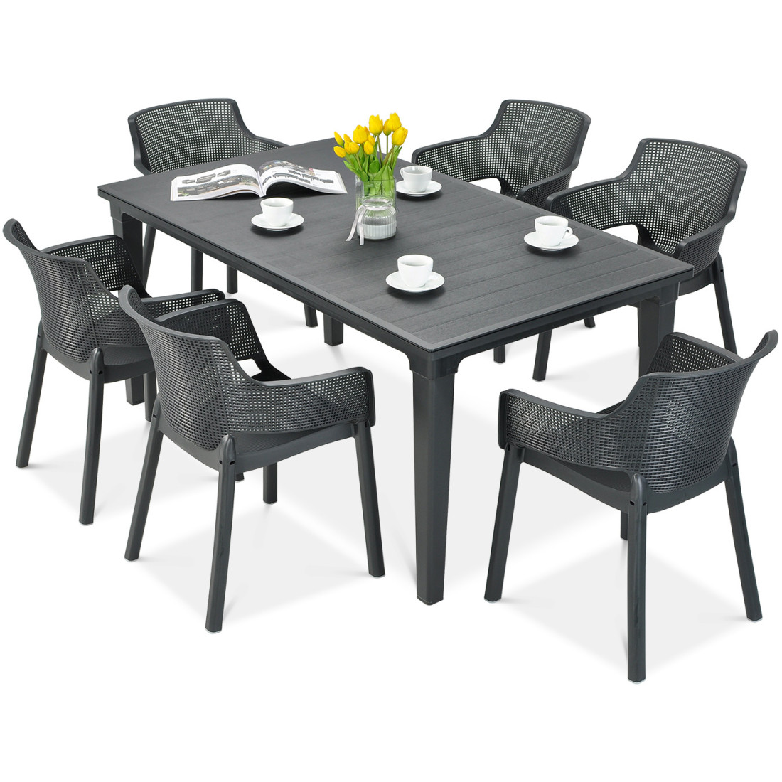 FUTURA 165 STÓŁ ANTHRACITE