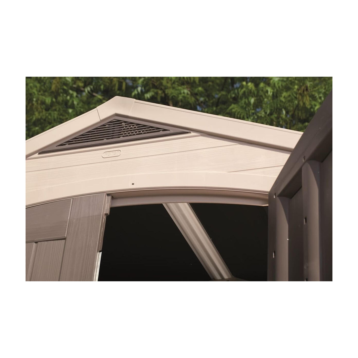 Domek ogrodowy na narzędzia Factor 8x11, 256,5x332cm, Keter, solidna konstrukcja, wentylacja