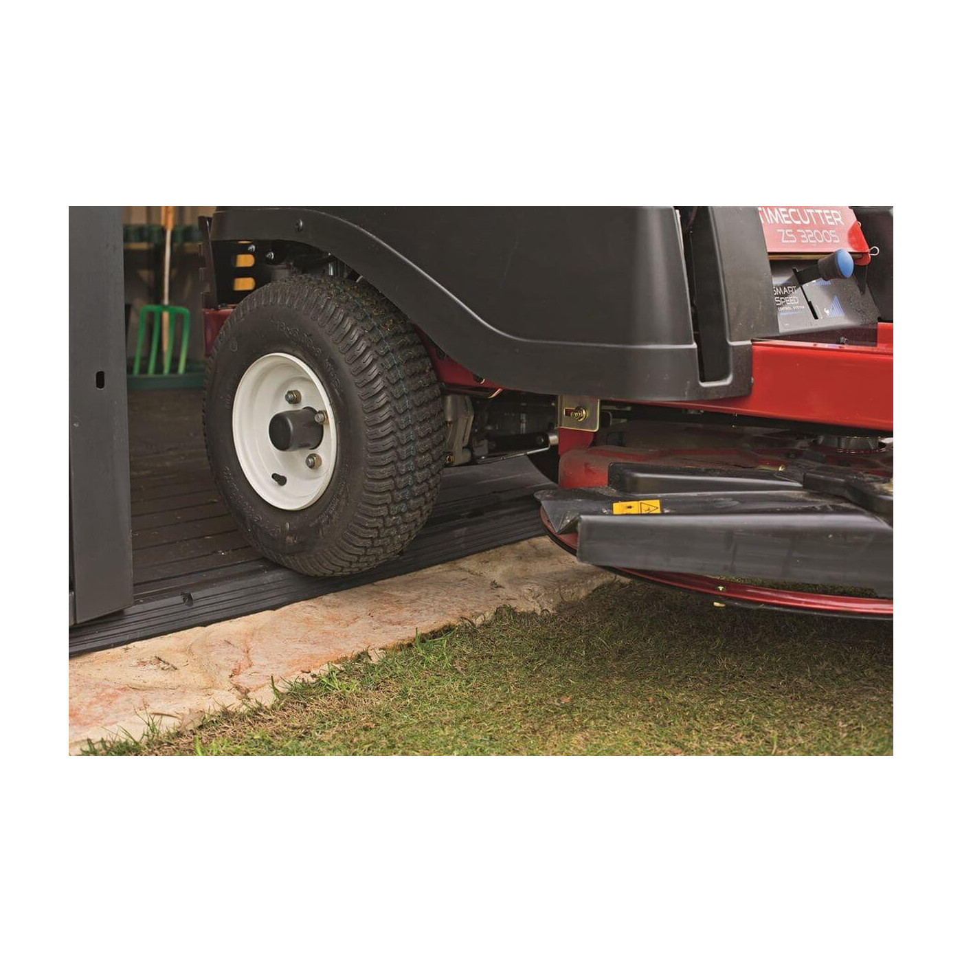 Domek ogrodowy na narzędzia Factor 8x11, 256,5x332cm, Keter, próg ułatwiający wnoszenie dużego sprzętu ogrodowego