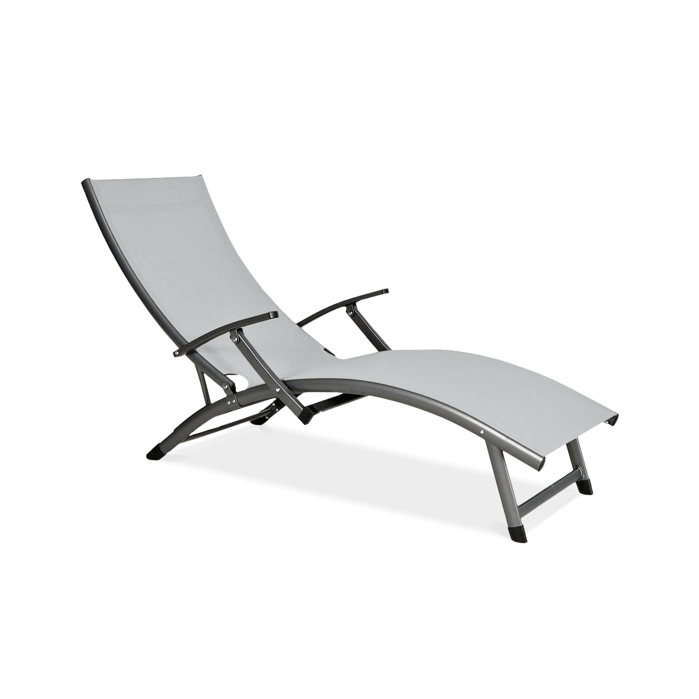 Leżak ogrodowy aluminiowy Relax Grey