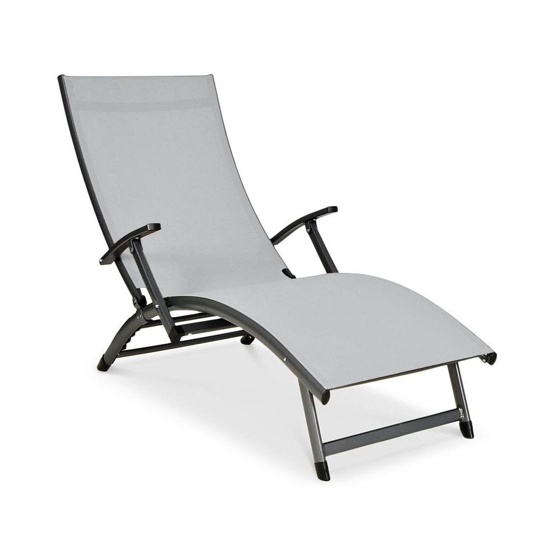 Leżak ogrodowy aluminiowy Relax Grey