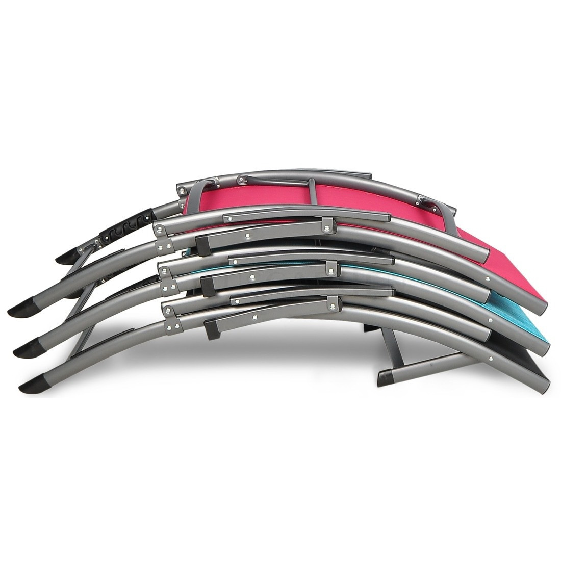 Leżak ogrodowy aluminiowy Relax Grey