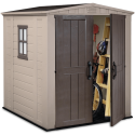 Domek na narzędzia Factor 6x6, 173x195 cm, Keter, narzędzia w środku domku