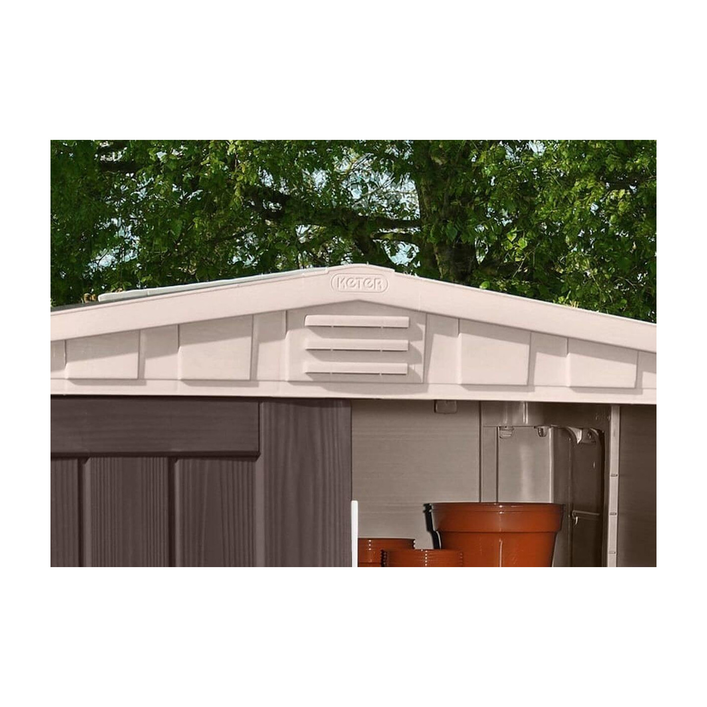 Domek na narzędzia Factor 6x6, 173x195 cm, Keter, wentylacja